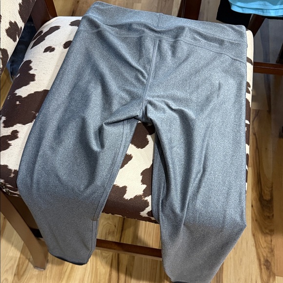 Under Armour Teal Blue Workout Ensemble Gray Capri Ankle Leggings Hoodie - Picture 11 of 11